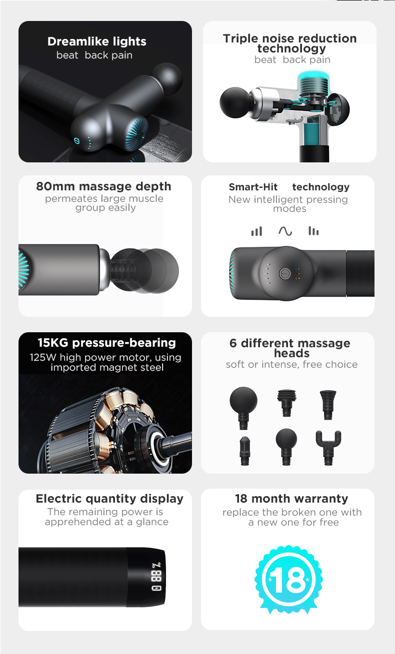 Booster Lightsaber Massage Gun 5 Levels Speed Electric Body Massager ...