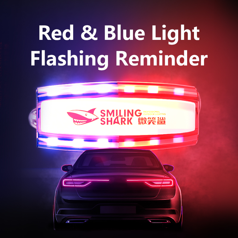 Smiling Shark JD003 Shoulder Warning Lights USB Rechargeable Shoulle ...