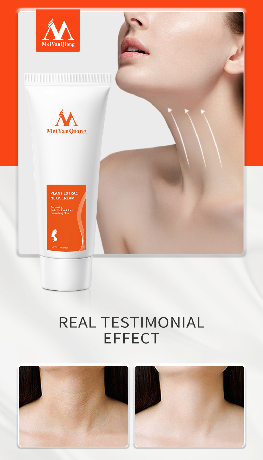 MeiYanQiong Moisturizing Anti-Wrinkle Neck Care Cream Facializes Thin Lines  Whitening Skin Reduces Double Chin Care | Shopee Singapore