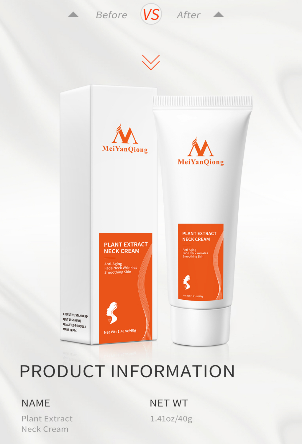 MeiYanQiong Moisturizing Anti-Wrinkle Neck Care Cream Facializes Thin Lines  Whitening Skin Reduces Double Chin Care | Shopee Singapore