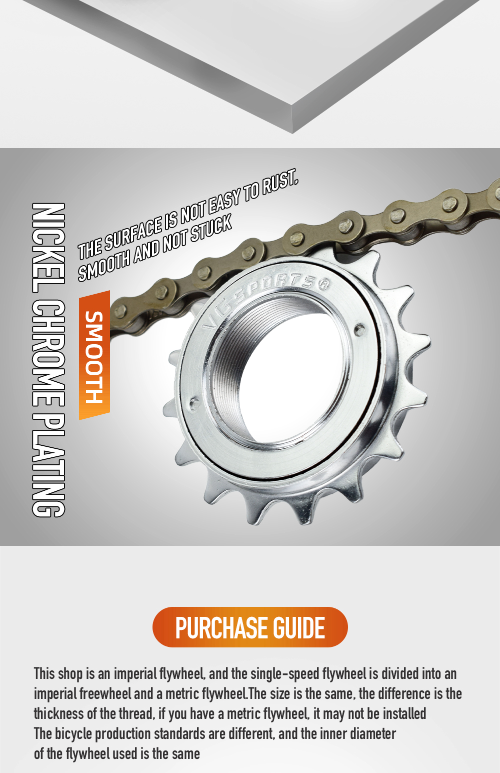 VG Sports 【Ready Stock】16T/18T/20T/22T/24T 34MM Bicycle