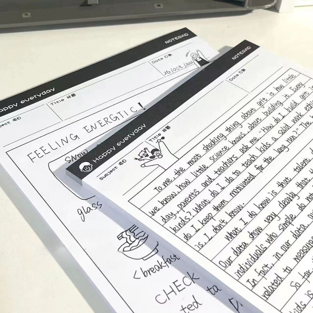 B5 Tearable Notebook Grid Pat Paper Book Students ins Simple Memo Pad ...