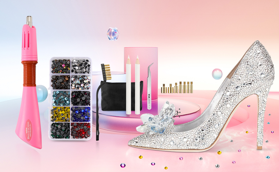 Hot Fix Applicator Rhinestone hotfix Crystal Machine Wand Rapid Heating ...