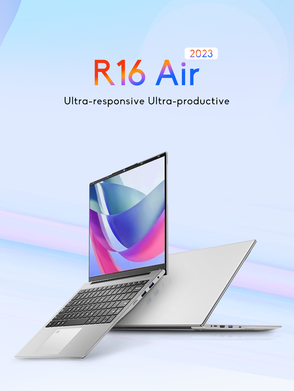 DERE R16 AIR Laptop 16 Inch Laptop FHD IPS Screen 12GB DDR4 RAM 512GB ...