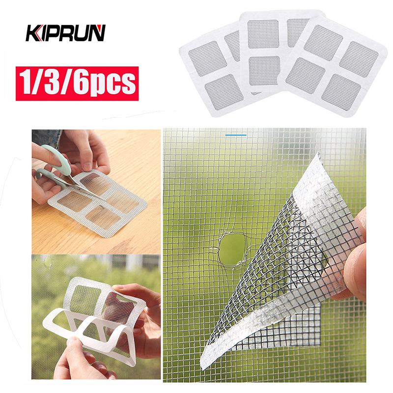 KIPRUN 1/3/6pcs Window Mosquito Net Patch Window Screen Repair Kit ...
