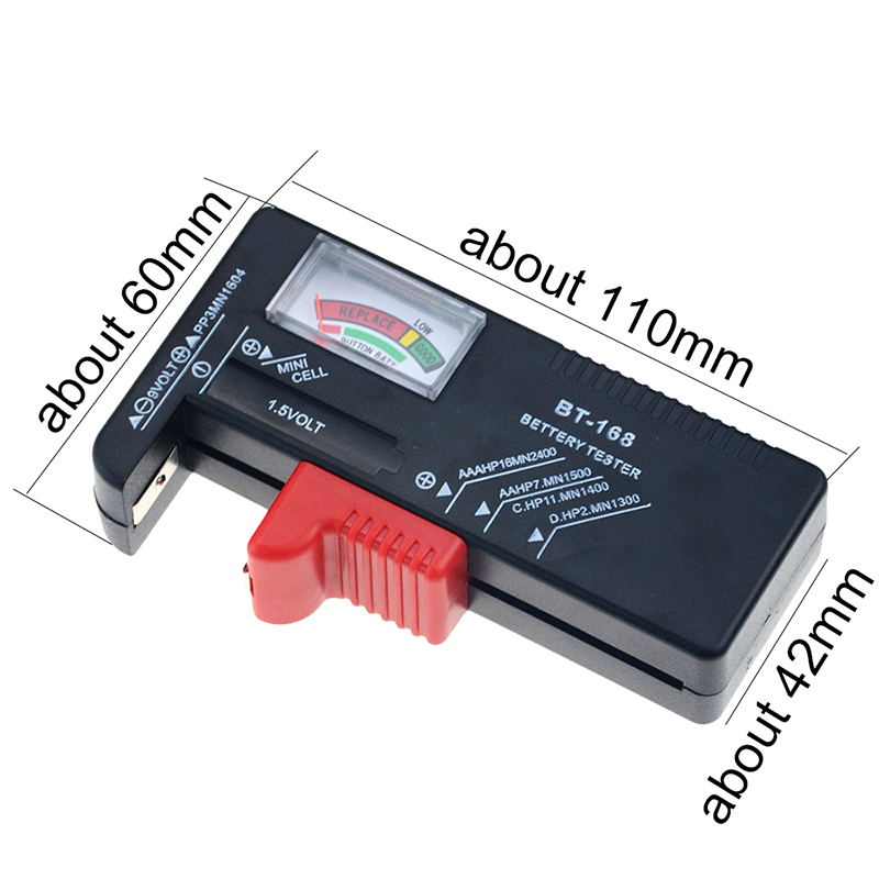 Tester Universale Per Batterie BT-168: AA, AAA, C, D, 9V, 1,5V E Pile A Bottone