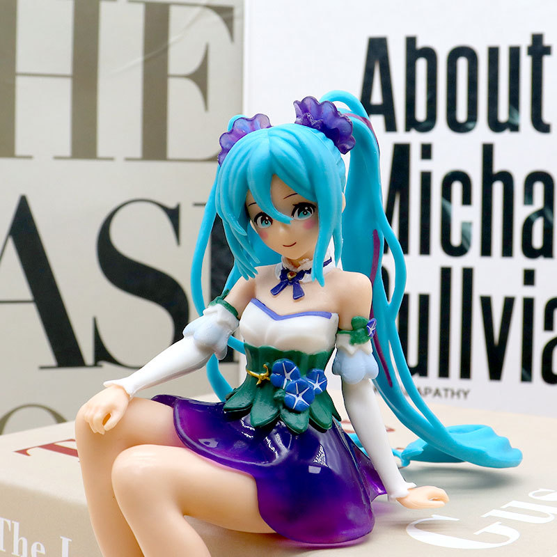 14cm Japan Anime Virtual Idol Hatsune Miku Figure Morning Glory Hatsune ...