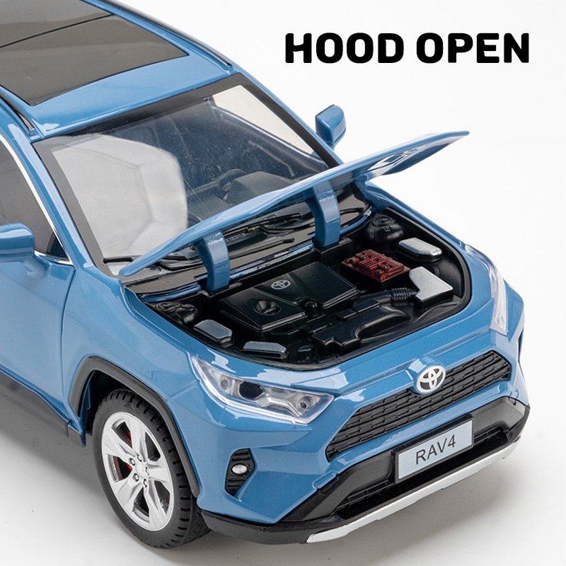 1:24 Scale Toyota RAV4 Alloy Car Model Diecast Car Sound Light Car ...