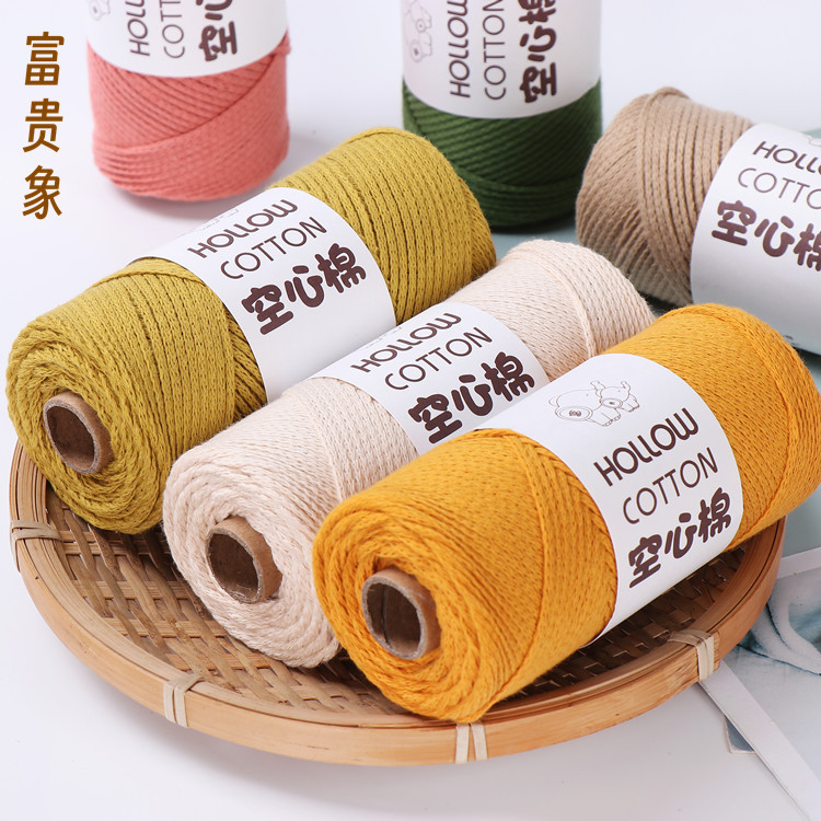 Hollow Cotton Thread Pure Cotton Thread Milk Cotton Wool Ball Thread ...