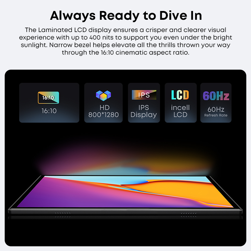 CHUWI Hi10X Pro 10.1 Inch 800*1280 IPS Screen Unisoc T606 4GB RAM 128GB ...