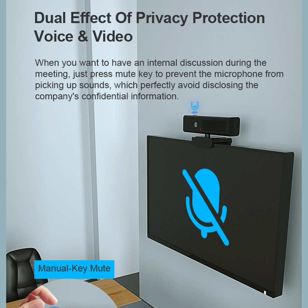 USB Webcam 1080P HD Computer Camera with HiFi Speaker Microphone ...