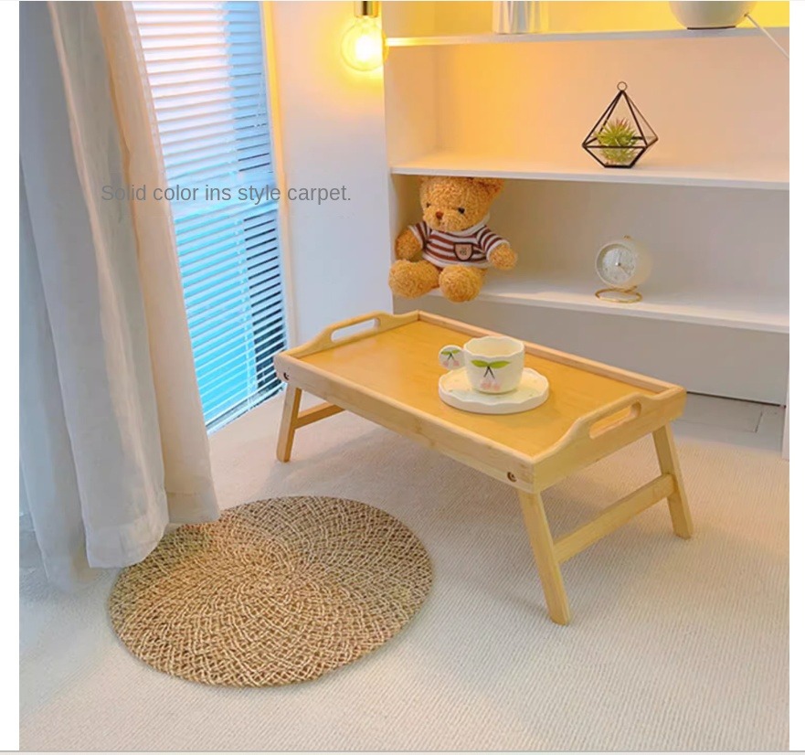 NiNiFeng Plush Striped Carpet - Cuttable & Easy Install for Bedroom ...