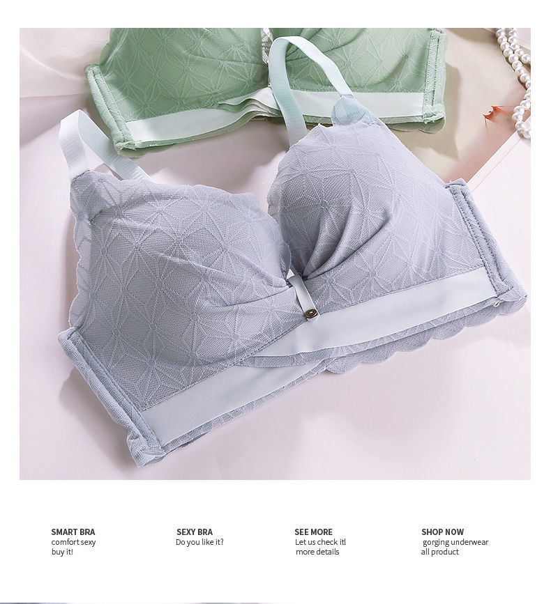 Ready stock Fast delivery No steel ring thick 4cm pad small chest ...