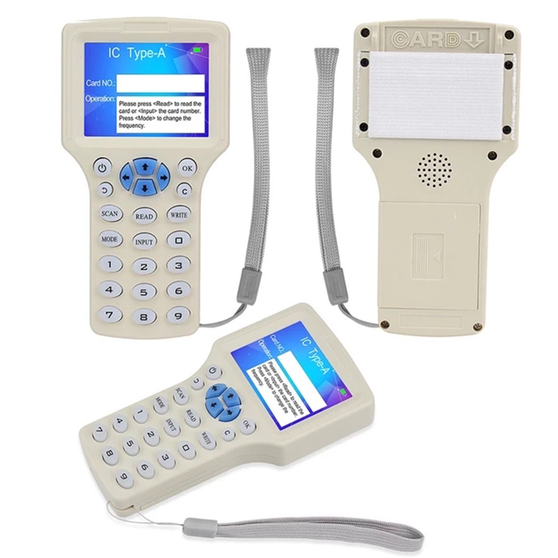 10 Frequency NFC Smart Card Reader Writer RFID Copier Duplicator 125KHz ...