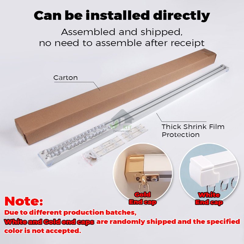Curtain track rail Curtain rod extendable Adjustable Curtain Track ...