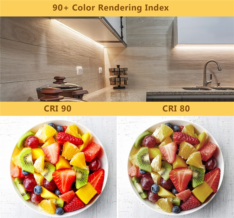 Dimmable Dual Color COB LED Strip Lights 608 LEDs/m High Density ...