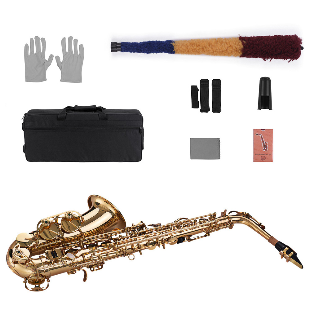 Eb Alto Saxophone Sax Brass Lacquered Gold 802 Key Type Woodwind ...