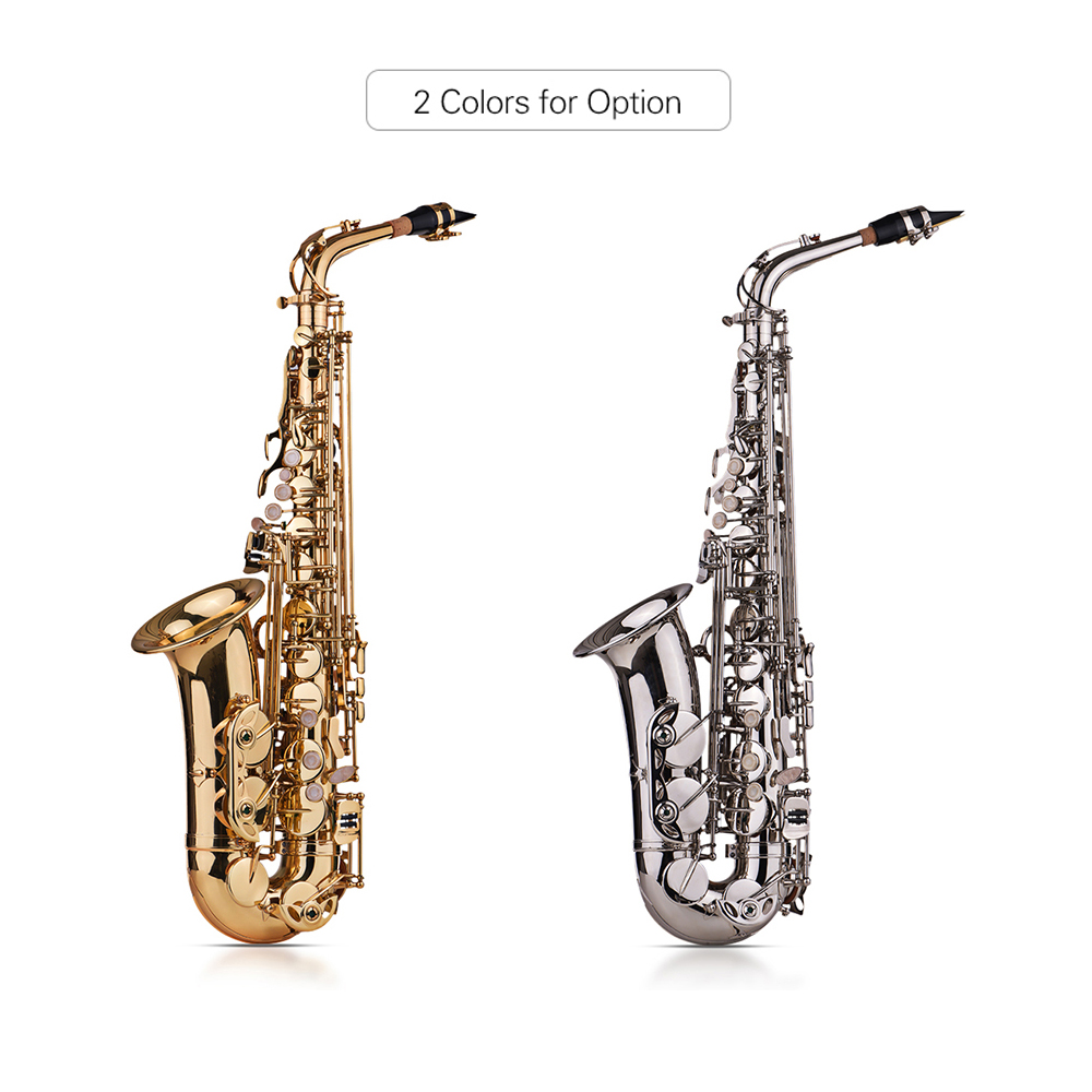 Eb Alto Saxophone Sax Brass Lacquered Gold 802 Key Type Woodwind ...
