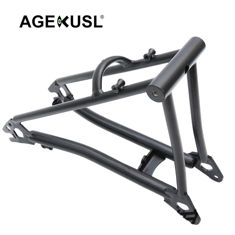 AGEKUSL Bike Front Fork Rear Triangle Fork Titanium Alloy Use For ...