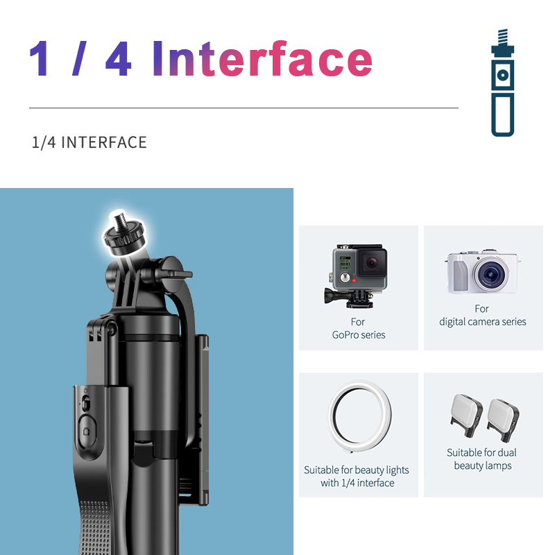 Tripod L16 1530mm Wireless Selfie Stick Tripod Stand Foldable Monopod ...