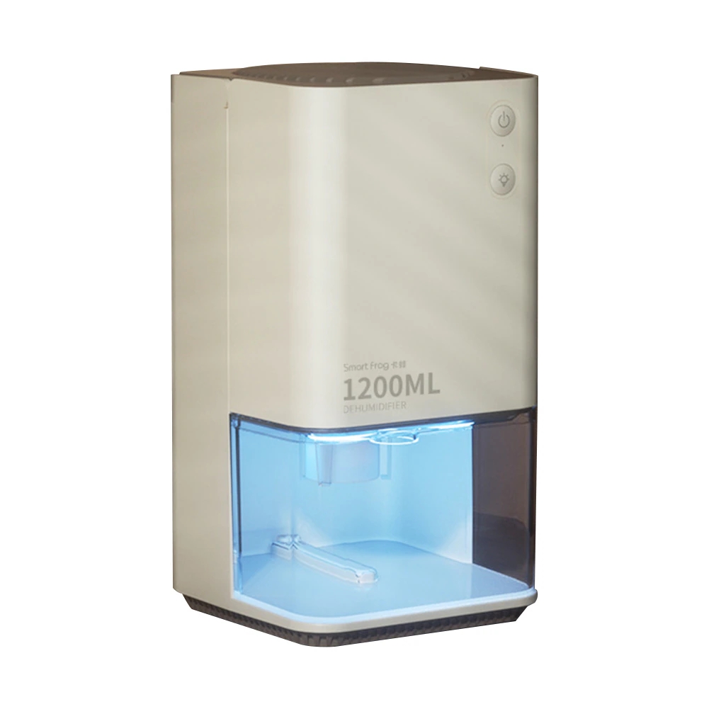 Gadgetoo Xiaomiyoupin Smartfrog Desktop Dehumidifier 1200Ml Bacteriostat With Night Light Low Noise Portable Mini Dehumidifier
