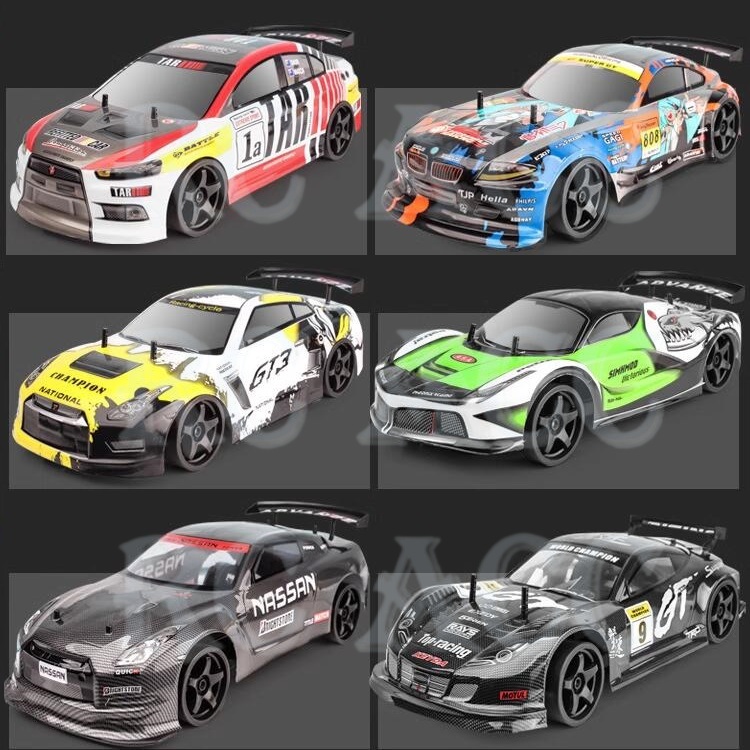 RC PVC Painted 255mm Wheelbase Drift Car Body Shell w/Tail For 1/10 HSP ...