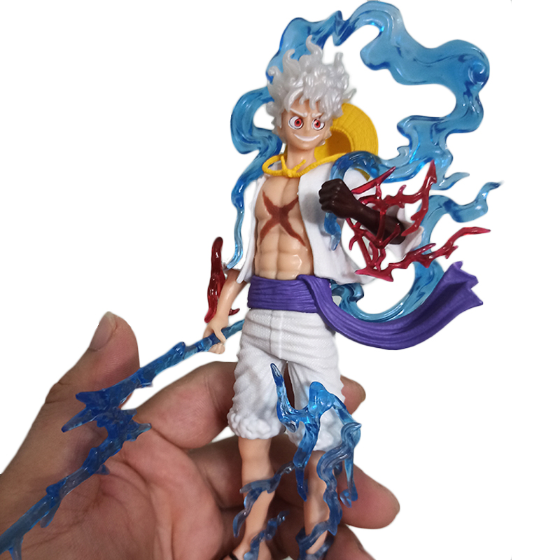 One Piece Monkey D Luffy Gear 5 PVC Action Figure Sun God Nika Japan ...