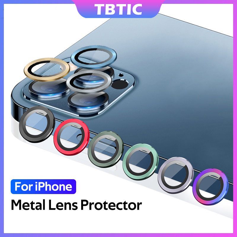 TBTIC For iPhone 15 Plus 14 13 12 11 Pro Max Mini Metal Camera Lens ...
