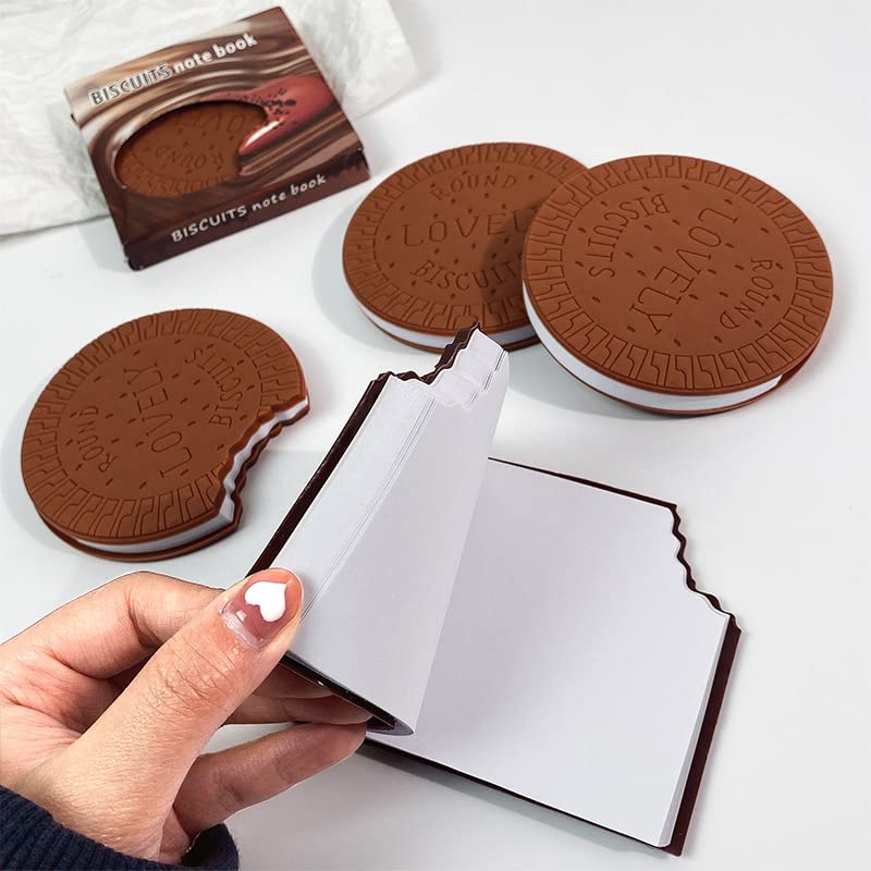 Chocolate Memo Pad Portable 80 Sheets Bitten Bistuits Note Book Paper ...