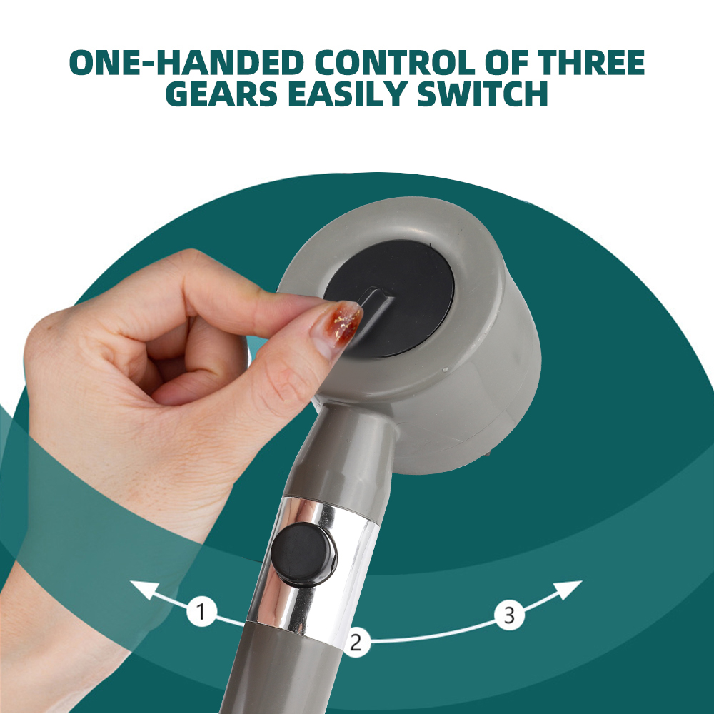 Kit 4 In 1 Shower Head 3 Mode High Pressure With Filter Cotton | Shopee ...