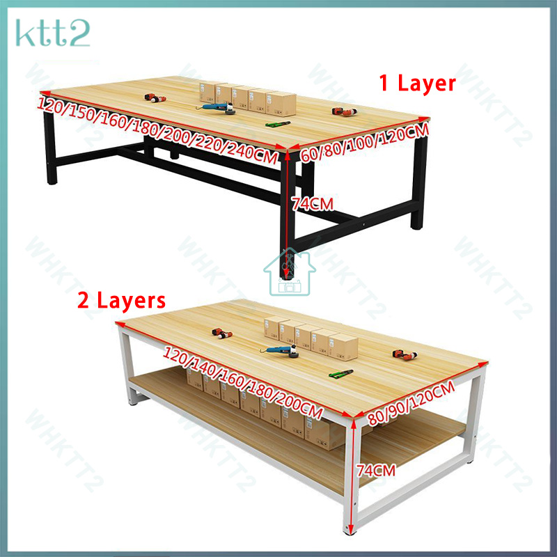 Workbench Double-layer express packing table packing table assembly ...