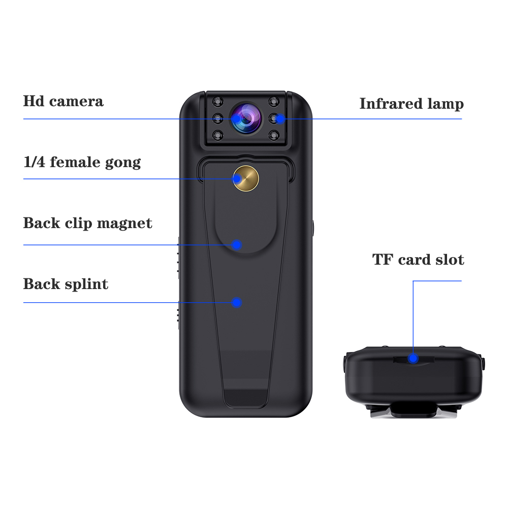 Mini Recorder Pocket Camera Sports Small Camcorder Hd 1080p Dv Magnetic ...