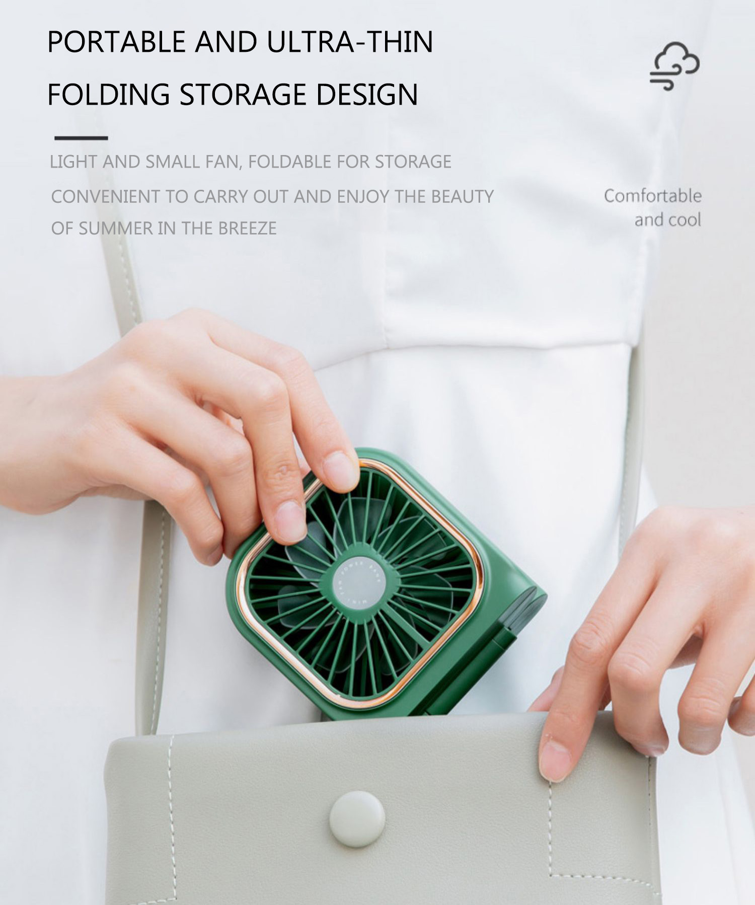 SG STOCK Portable power fan Mini fan, handheld fan, USB fan, small fan ...
