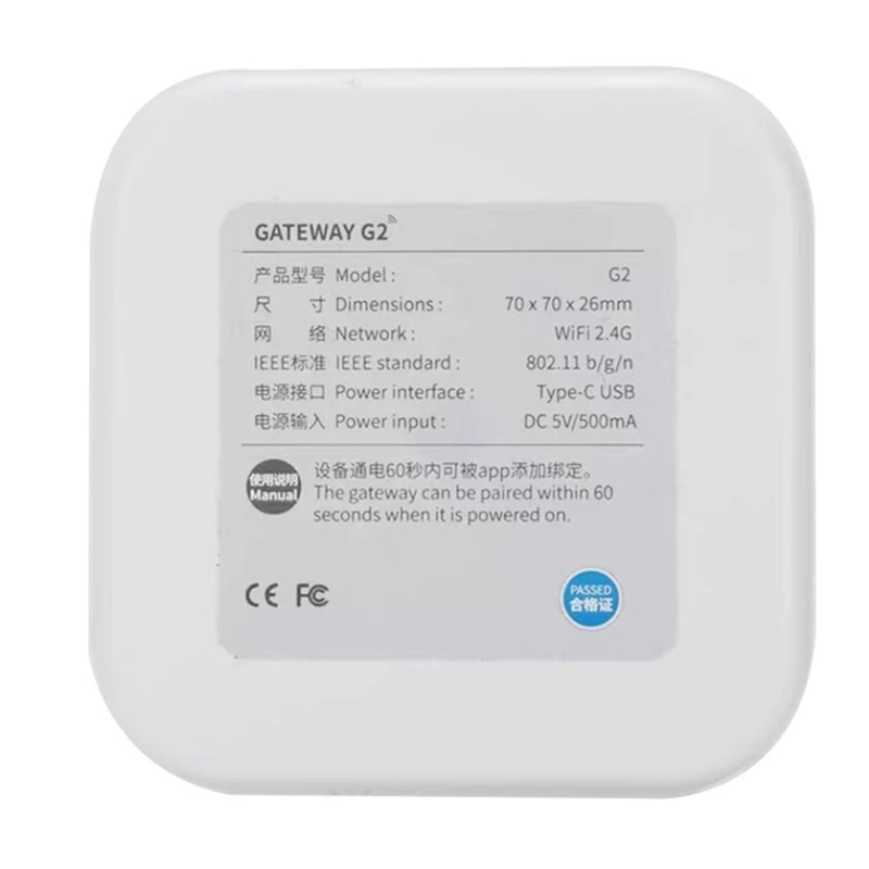 Bluetooth Wifi Gateway Fingerprint Mot De Passe Smart Electronic Door Lock Home Bridge Ttlock App Control Gateway Hub