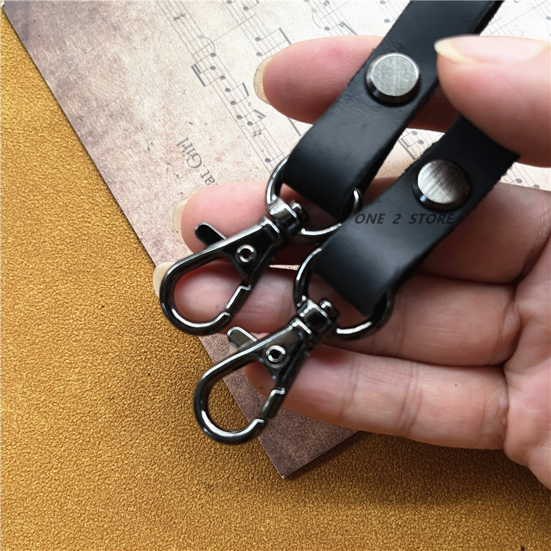 Cord for Keys Cowhide Keychain Metal Keyring Lanyard Genuine Leather ...