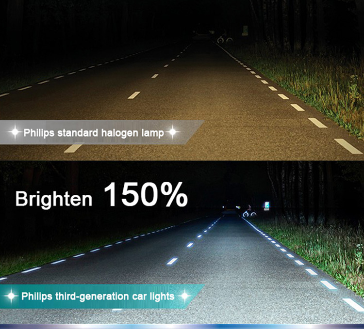 Philips X-treme Vision Pro150 H1 H4 H7 H11 HB3 HB4 HIR2 +150% Brighter Car  Halogen Headlight 3600K Yellow Light