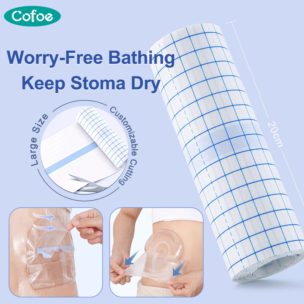 Cofoe Adhesive PU Film for Waterproof Bathing with Stoma Ultra-Thin ...