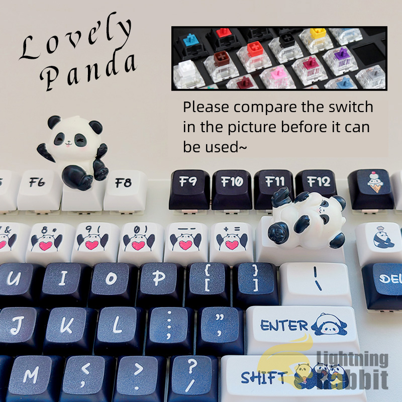 Panda Keycap Mechanical Keyboard Dedicated Button ESC Cartoon ...
