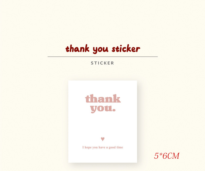 Ohaya 丨 Thank You Sticker 丨 ins Minimalist Thank You Sticker Baking ...