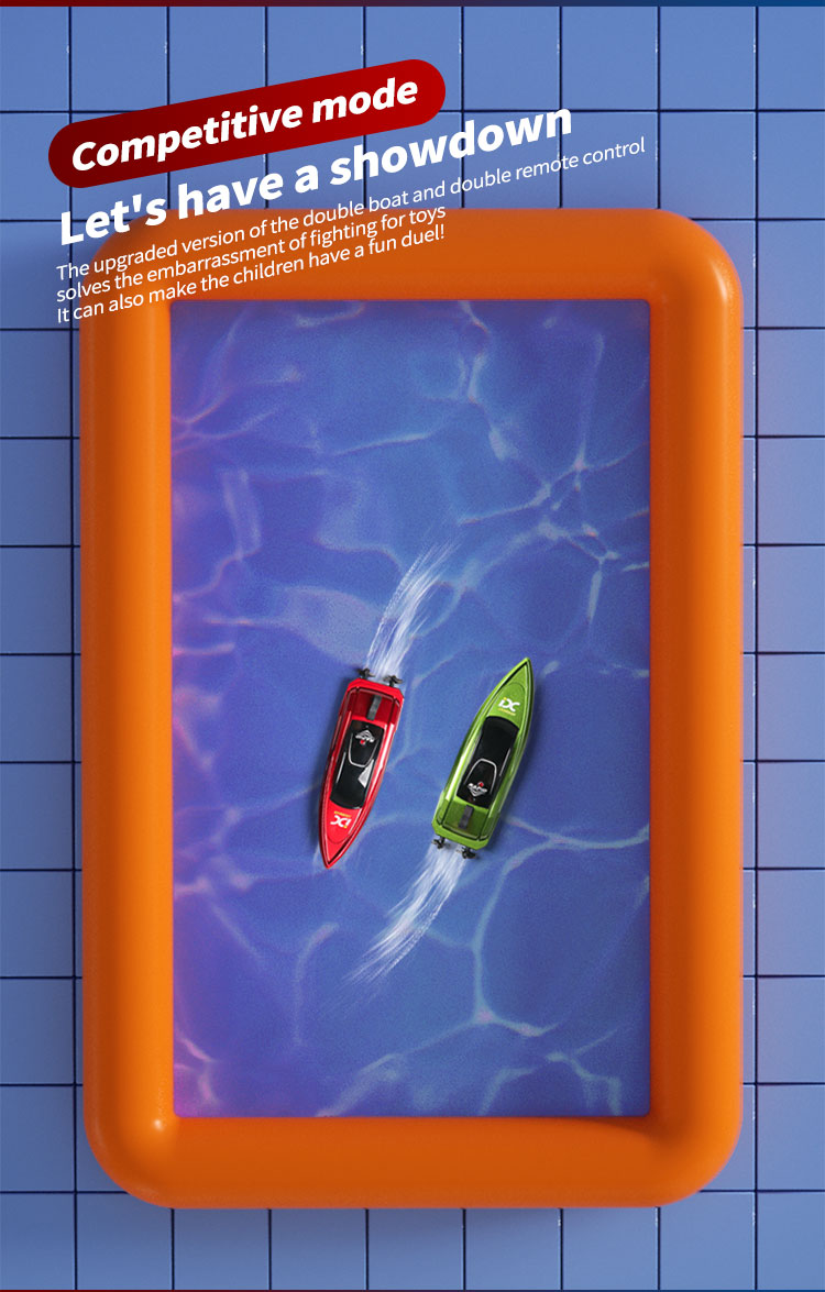 RC Boat Children's Mini Remote Control Boat Speedboat Summer Swimming ...