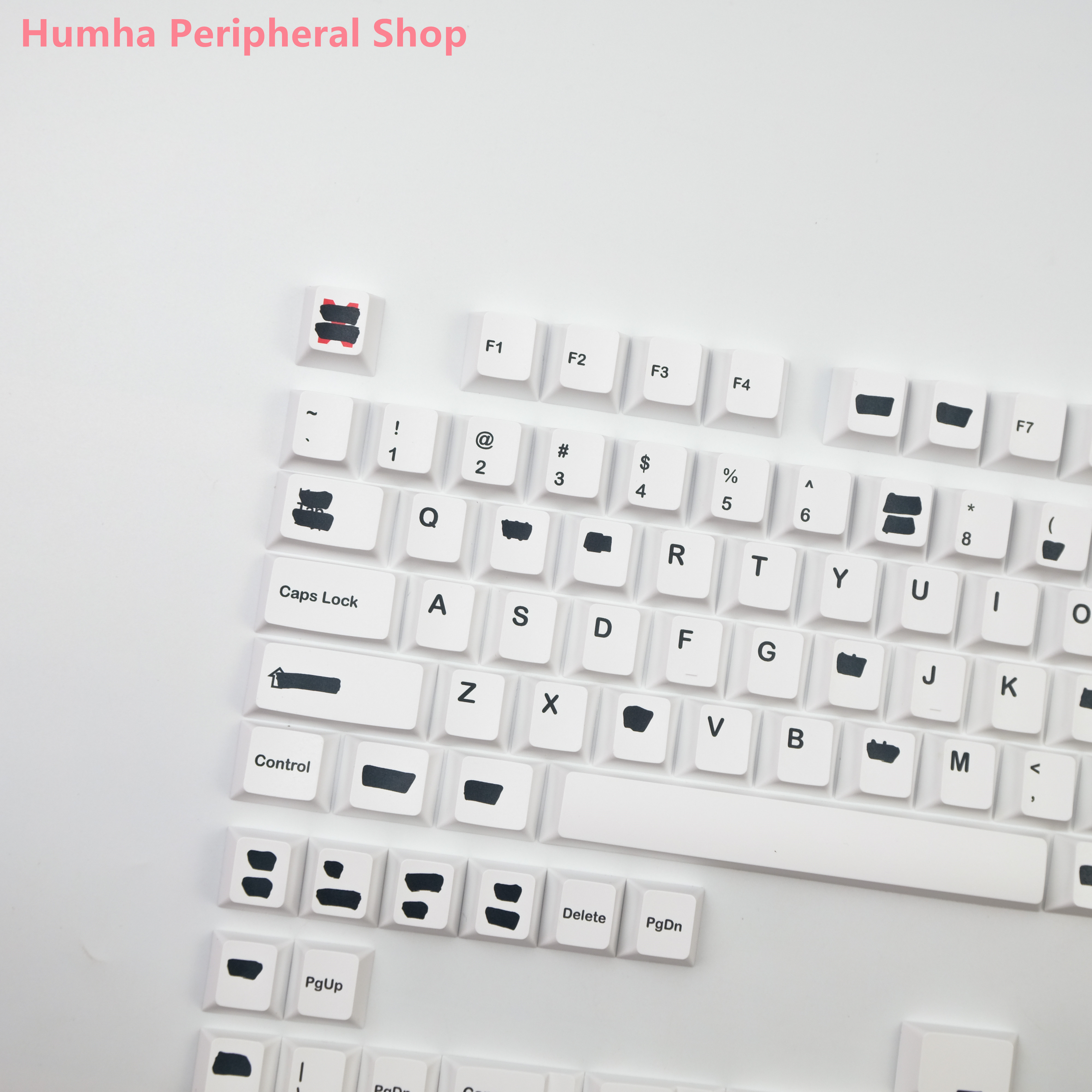 Humha Redacted R2 keycaps PBT material Dye-Sublimation Cherry profile ...