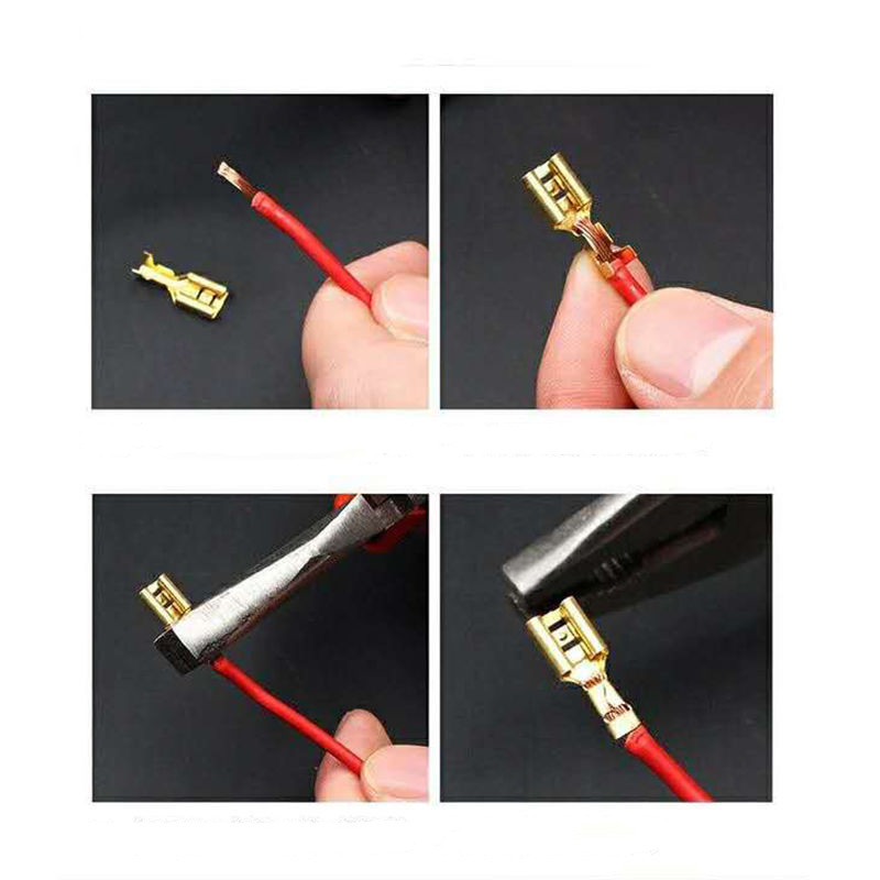 6.3 Switch Plug Spring Battery Connector 0.75-2.5 Square Sheath Flame ...