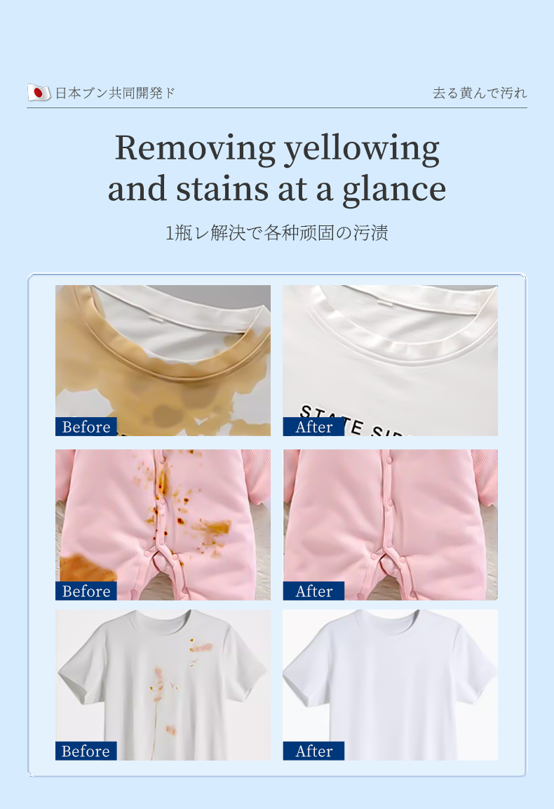 🔥🔥Hot in Japan🔥🔥 Explosive Salt Laundry Detergent Stains Remover ...