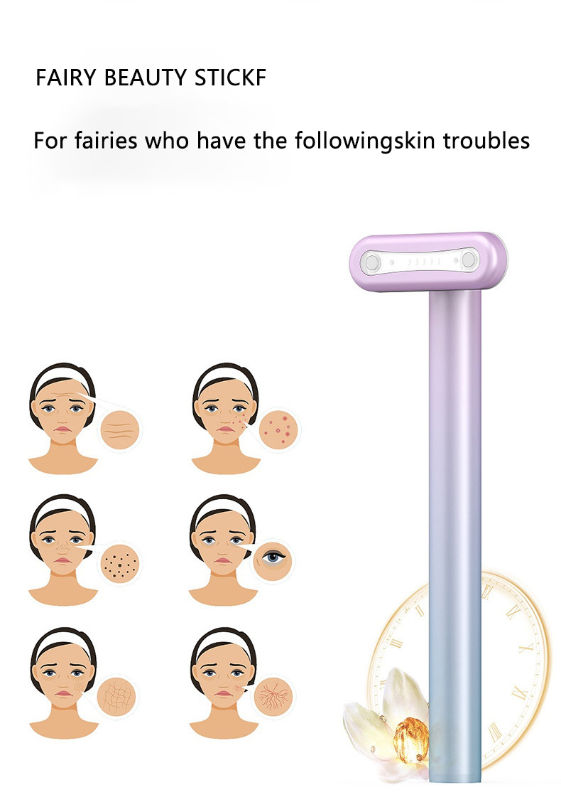 Red Light Therapy Facial Skincare Tool 4 in 1 EMS Microcurrent Face ...