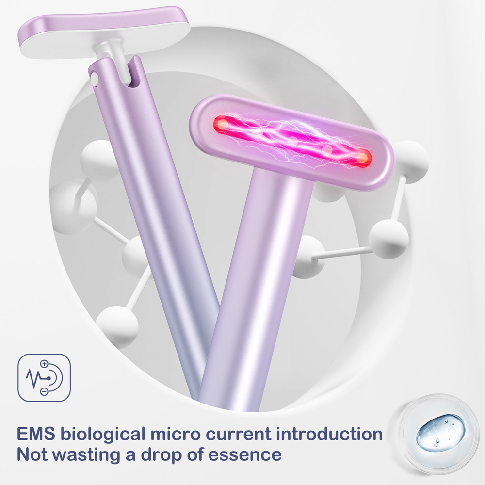 Red Light Therapy Facial Skincare Tool 4 in 1 EMS Microcurrent Face ...