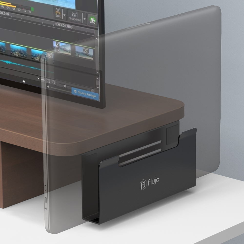 Flujo Dual Long Monitor Riser Stand - Enhance Your Desktop Setup with ...
