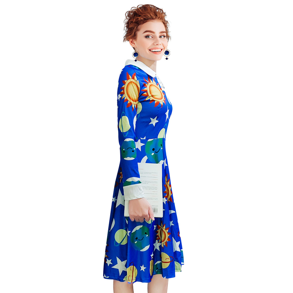 The Magic School Bus Miss Frizzle Costume Teacher Planets Solar System  Space Galaxy Ms Frizzle Dress Cartoon Halloween Outfits | Shopee Singapore