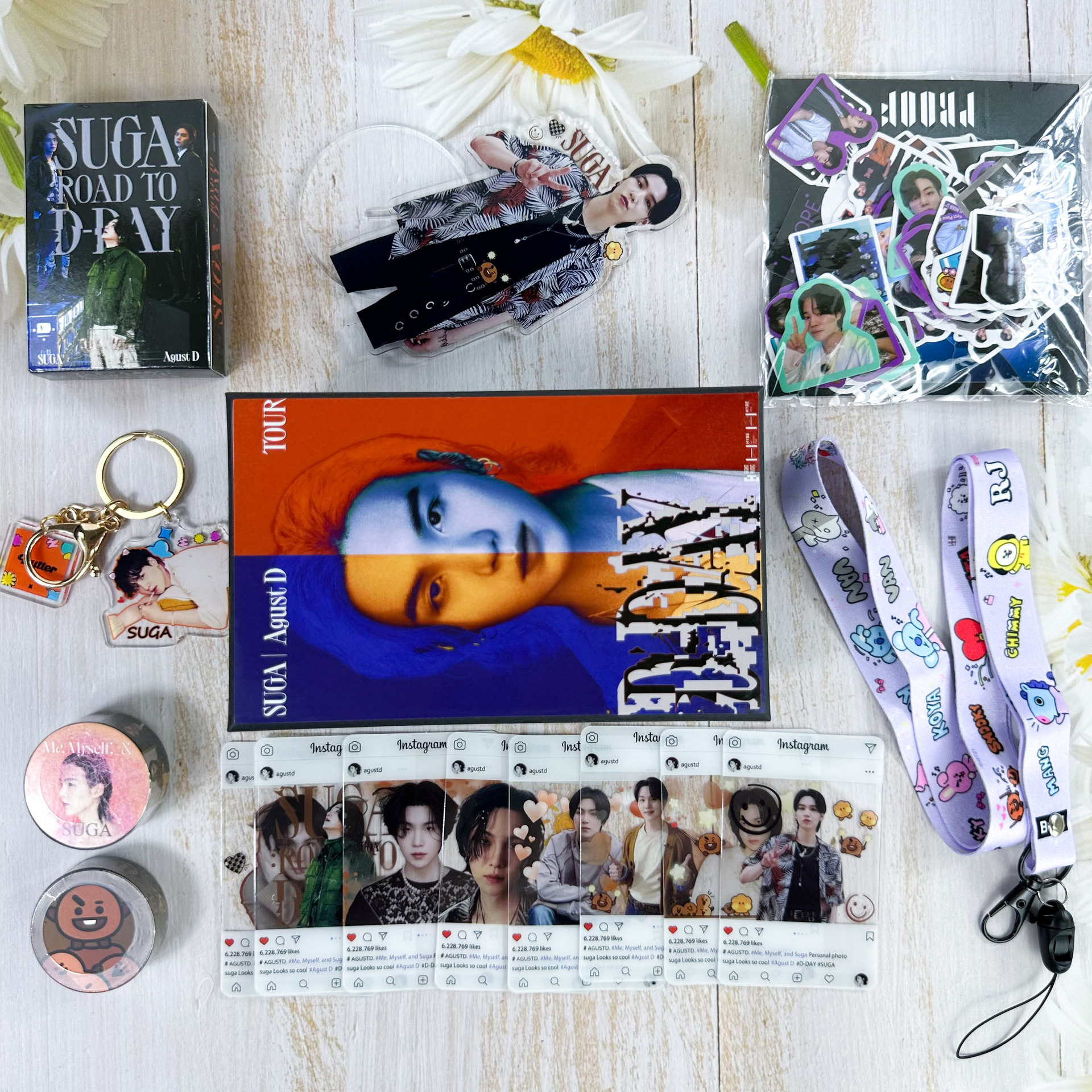 (Kpop BTS) suga Solo Album Agust D Merchandise Gift Box Set (Birthday ...