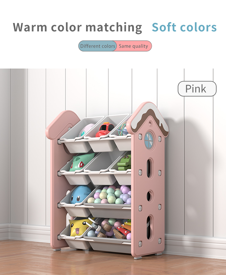 Multi purpose color storage rack sweet house classification storage ...