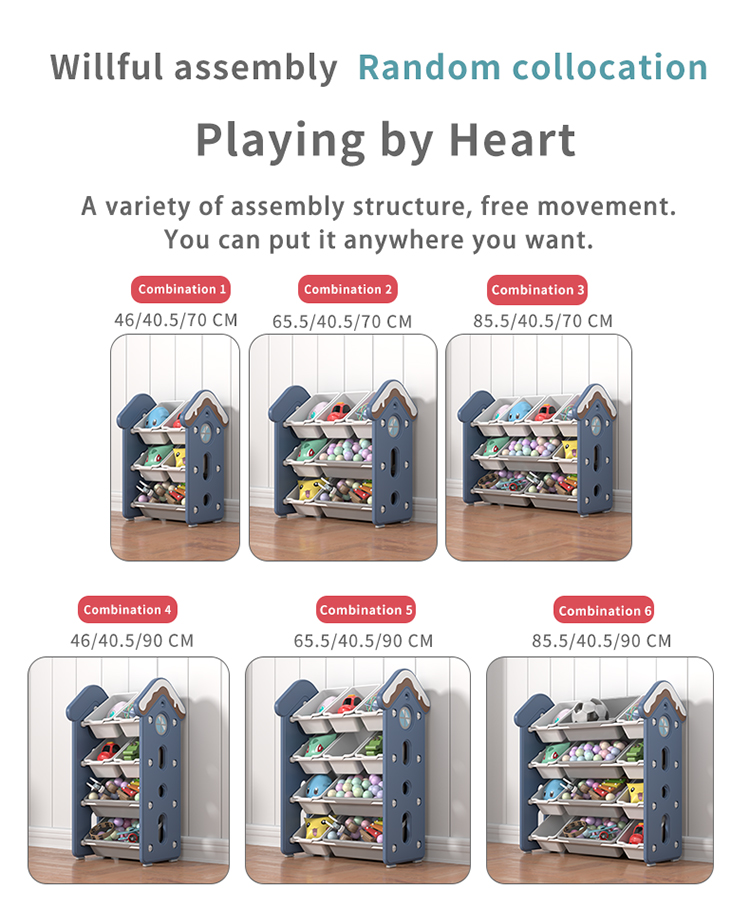 Multi purpose color storage rack sweet house classification storage ...